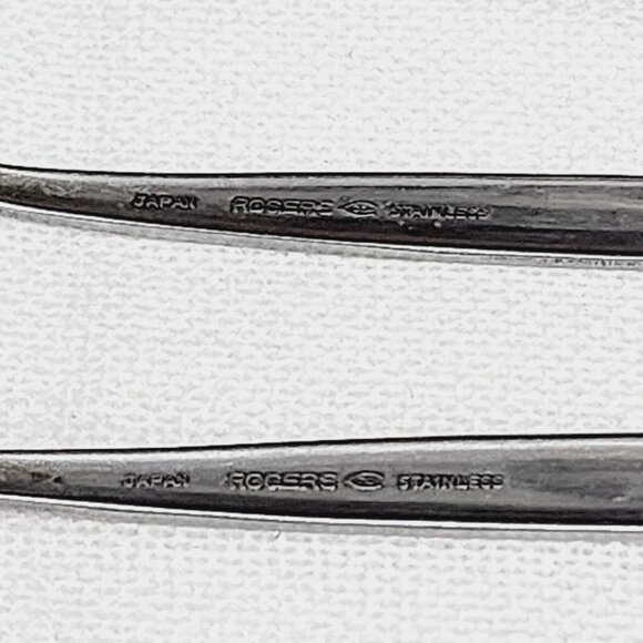 5 Stanley Roberts Rogers Stainless La Spana Teaspoon Spoons floral MCM flatware - Picture 9 of 11